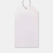 蝶薄紫ピンクベビーシャワーギフトラベル ギフトタグ (裏面)