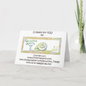 蝶虹のグリーティングカード カード (裏面)