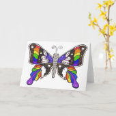 蝶虹のグリーティングカード カード (黄色い花)