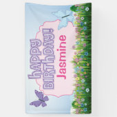 蝶誕生会 横断幕 (縦)