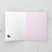 蝶誕生日は一流のポルトガル語を加えます カード (内部)