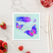 蝶誕生日 スタンダードカクテルナプキン (インサイチュ)
