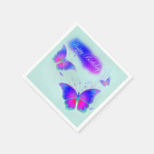 蝶誕生日 スタンダードカクテルナプキン (角)