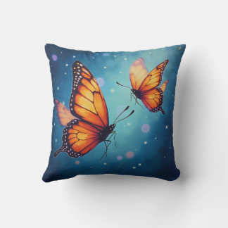 蝶輝く枕 クッション