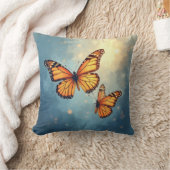 蝶輝く枕 クッション (ブランケット)