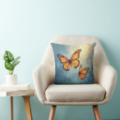 蝶輝く枕 クッション (椅子)