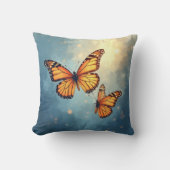 蝶輝く枕 クッション (正面)