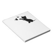 蝶遊と子猫 ノートパッド (アングル)