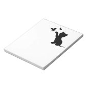 蝶遊と子猫 ノートパッド (回転)