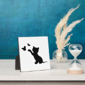 蝶遊と子猫 フォトプラーク (インサイチュ)