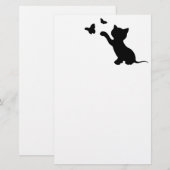 蝶遊と子猫 便箋 (正面/裏面)