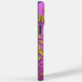 蝶金ゴールドグリッターピンク背景 Case-Mate iPhoneケース (裏面 / 右)