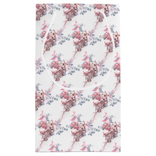 蝶離れエレガント子のシャワー スモールペーパーバッグ (裏面)