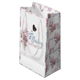 蝶離れエレガント子のシャワー スモールペーパーバッグ
