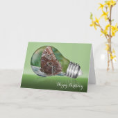 蝶電球 カード (黄色い花)