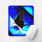 蝶青いmousepad、Calamityjan マウスパッド (マウス)