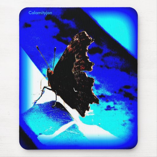 蝶青いmousepad、Calamityjan マウスパッド (正面)