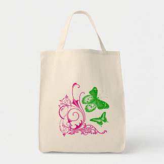 蝶青くオーガニックなトートバック トートバッグ