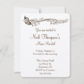 蝶音楽演奏会の招待状 招待状 (正面)