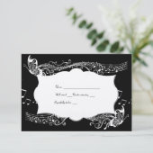 蝶音楽Fidelityの黒いrsvp 出欠カード (スタンド正面)