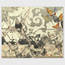 蝶類及びレース贈答用包装具 ラッピングペーパー