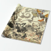 蝶類及びレース贈答用包装具 ラッピングペーパー (アンロールド)