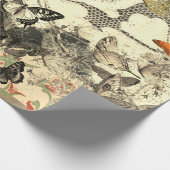 蝶類及びレース贈答用包装具 ラッピングペーパー (角)