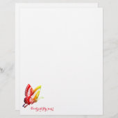 蝶飛ばないでよソア！文房具 レターヘッド (正面/裏面)