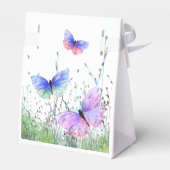 蝶飛んでいるギフトボックス フェイバーボックス (裏面サイド)