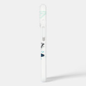 蝶飛んでいるモルフォと(昆虫)オオカバマダラ、モナーク Case-Mate iPhoneケース (裏面 / 左)