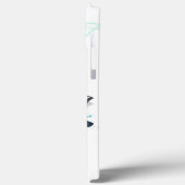 蝶飛んでいるモルフォと(昆虫)オオカバマダラ、モナーク Case-Mate iPhoneケース (裏面 / 左)