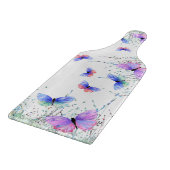 蝶飛んでいる切り盤 カッティングボード (角)