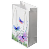 蝶飛んでいる抱き枕 スモールペーパーバッグ (裏面アングル)