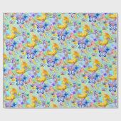 蝶飛んでいる模様ラッピング紙 ラッピングペーパー (フラット)