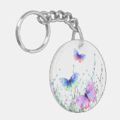 蝶飛んでいる鎖 キーホルダー (正面左)