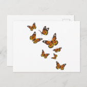 蝶飛んでいる – バタフライラバーガーデナーエント シーズンポストカード (正面/裏面)