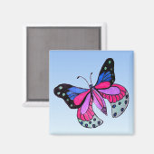 蝶飛んでいる マグネット (正面/裏面)