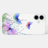蝶飛んでいるiPhoneケース Case-Mate iPhoneケース (裏面 (横))