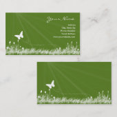 蝶飛行中に名刺 名刺 (正面/裏面)