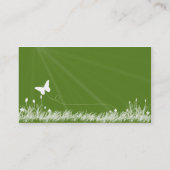 蝶飛行中に名刺 名刺 (裏面)