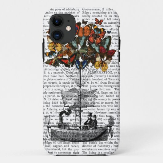 蝶飛行船 Case-Mate iPhoneケース (裏面)