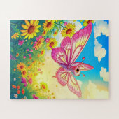 蝶魅力的様動物 ジグソーパズル (横)