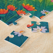 蝶魅力的様動物 ジグソーパズル (側面)