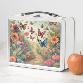 蝶鮮やかお洒落蝶 メタルランチボックス (インサイチュ)