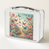 蝶鮮やかお洒落蝶 メタルランチボックス (裏面)