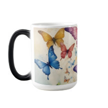 蝶鮮やかのマグカップ：自然のTouchを追加する