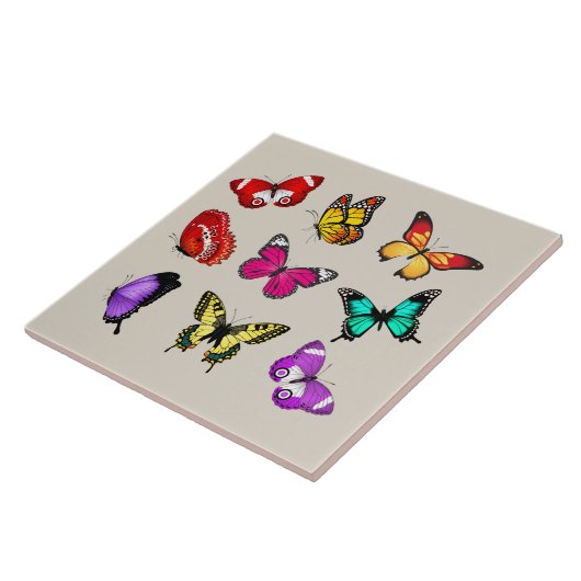 蝶鮮やかの色 タイル (側面)