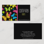 蝶鮮やか名刺 名刺 (正面/裏面)