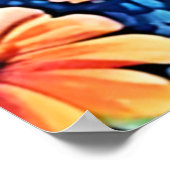 蝶鮮やか芸術 ポスター (角)