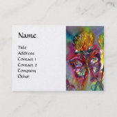 蝶鮮やか、きらめくアザーズ青い白 名刺 (正面)